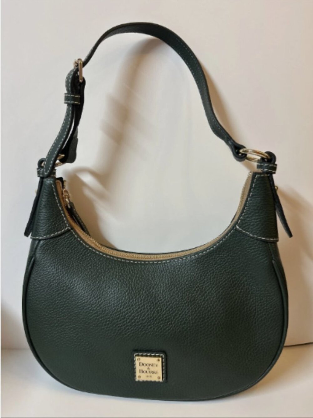 Dooney & Bourke Luca Leather Large Hobo-Green-NEW-A715692